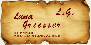 Luna Griesser vizit kartica